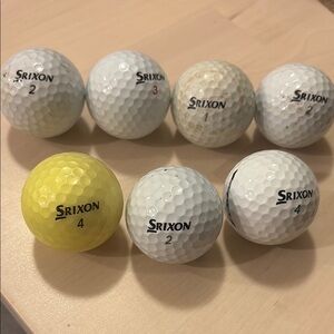 Srixon Golf Balls - White and Yellow